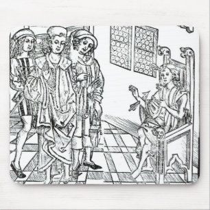 Surgeon visits a man with arrow wounds, from 'Das Mouse Pad
