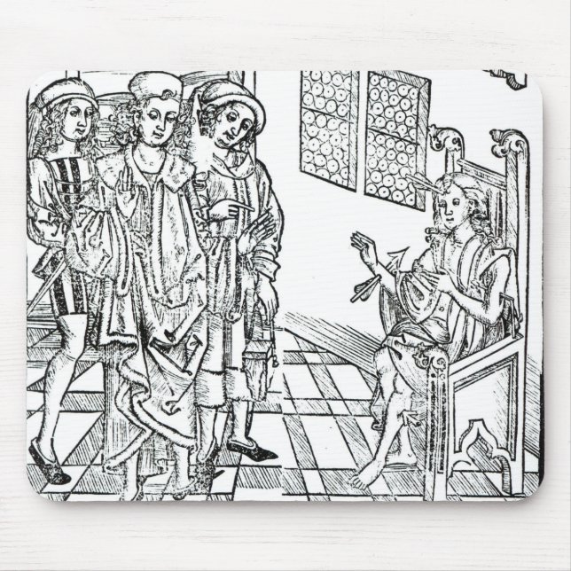 Surgeon visits a man with arrow wounds, from 'Das Mouse Pad (Front)