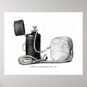 Surgeon's Upright Anaesthesia Case 1896 Poster