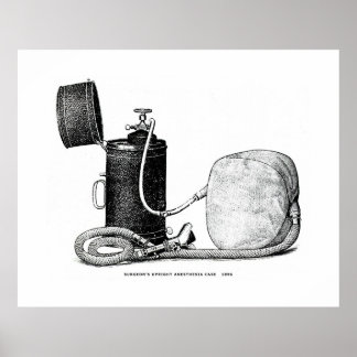 Surgeon's Upright Anaesthesia Case 1896 Poster