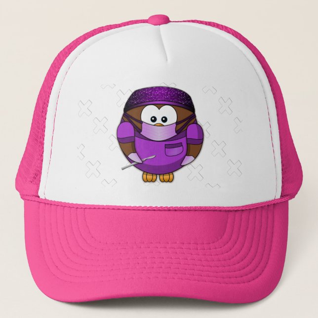 surgeowl girl - trucker hat (Front)
