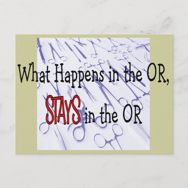 Surgery Professionals Gifts Postcard (Front)