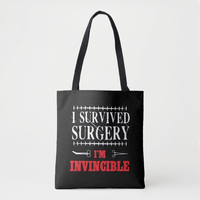 Surgery Recovery Gifts for Men Women Knee Shoulder Tote Bag (Front)