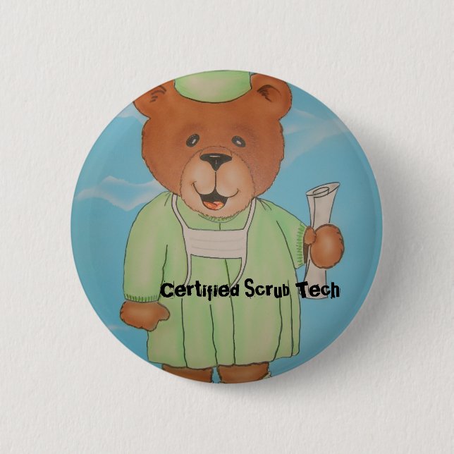 Surgery tech gifts 6 cm round badge (Front)