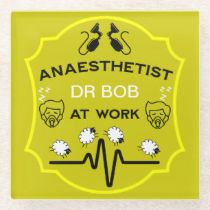  Surgical  Anaesthetist Glass Coaster