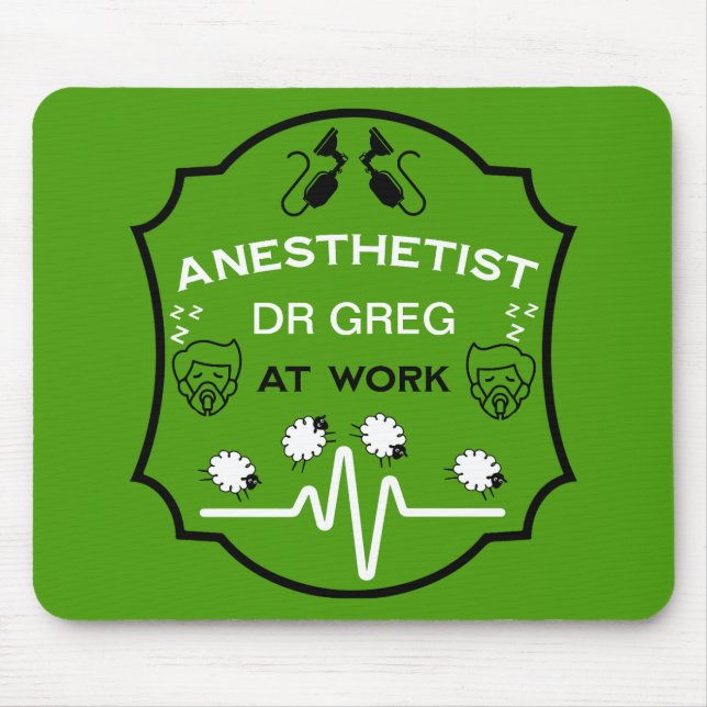  Surgical  Anaesthetist Mouse Pad (Front)