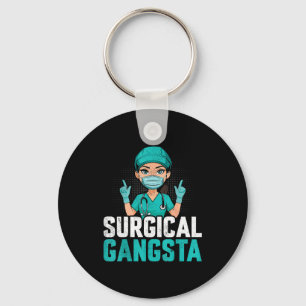 Surgical Gangsta Surgical Tech Technologist Scrub  Key Ring
