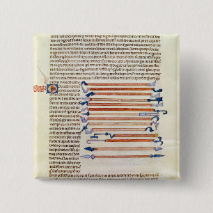 Surgical instruments from a treatise 15 cm square badge