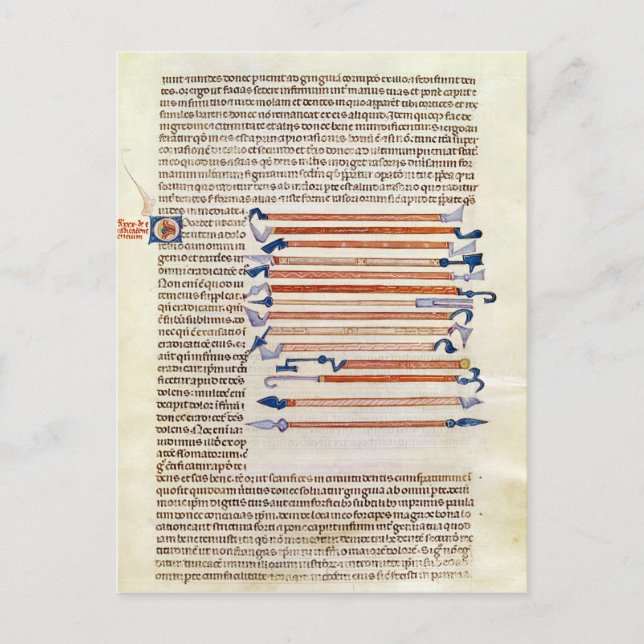 Surgical instruments from a treatise postcard (Front)