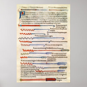 Surgical instruments from a treatise poster