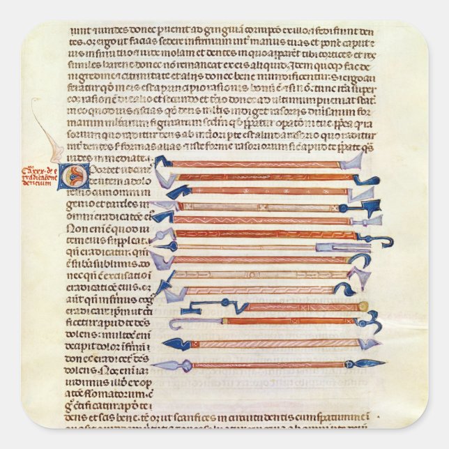 Surgical instruments from a treatise square sticker (Front)