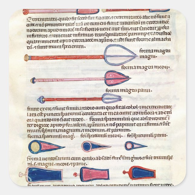 Surgical instruments from a treatise square sticker (Front)