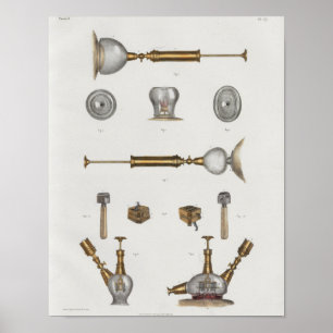 Surgical Medical Instruments Vintage Anatomy Print