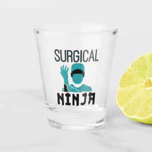 Surgical Ninja Scrub Tech Technologist Shot Glass