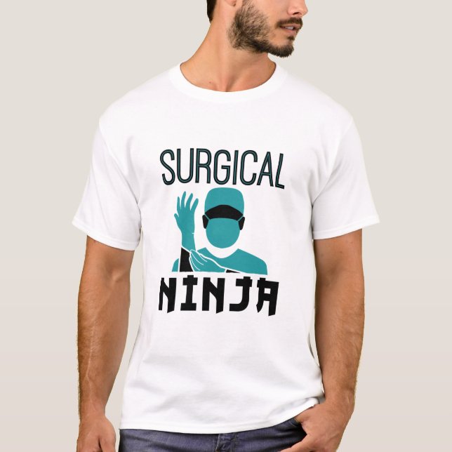 Surgical Ninja Scrub Tech Technologist T-Shirt (Front)