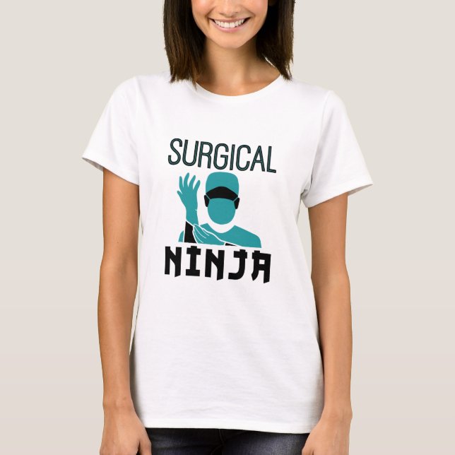 Surgical Ninja Scrub Tech Technologist T-Shirt (Front)