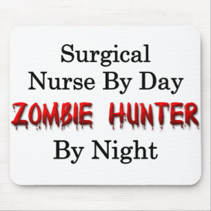 Surgical Nurse/Zombie Hunter Mouse Pad