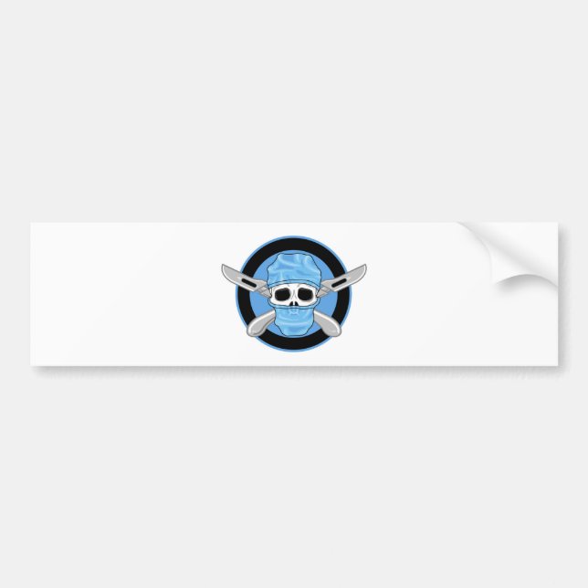 Surgical Skull Bumper Sticker (Front)