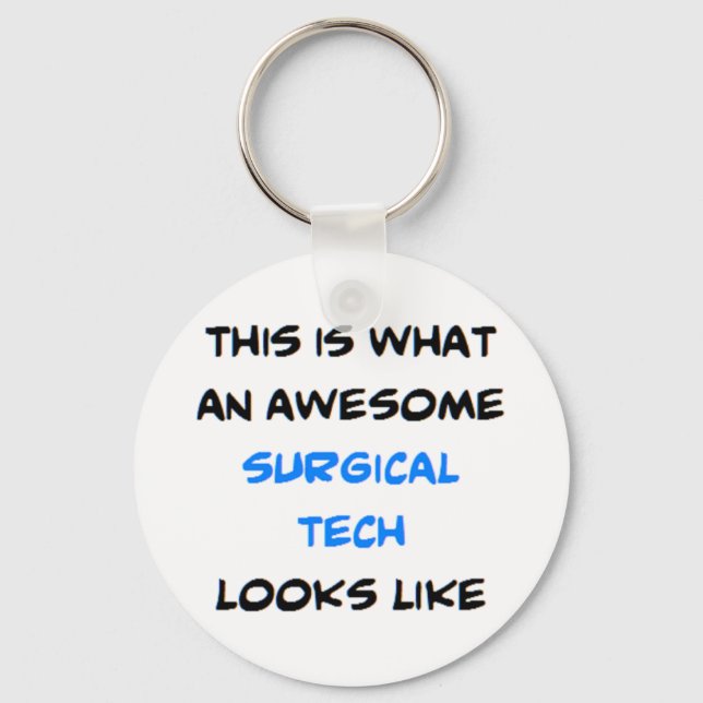 surgical tech, awesome key ring (Front)
