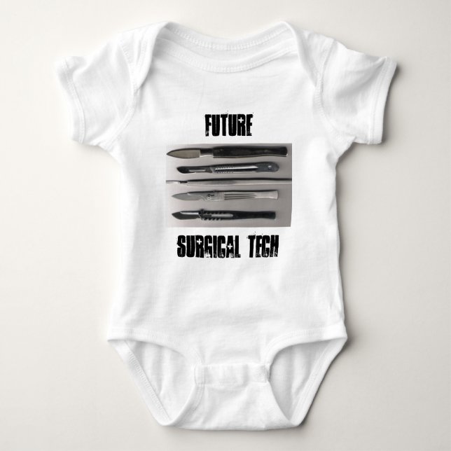 Surgical Tech Baby Bodysuit (Front)