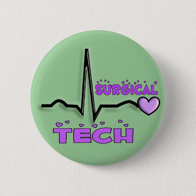 Surgical Tech Gifts  QRS Design 6 Cm Round Badge (Front)