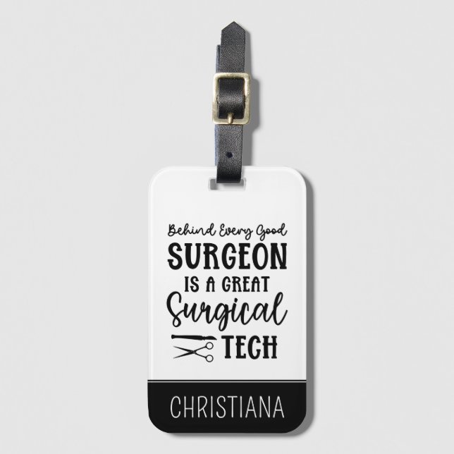Surgical Tech | Surgical Technologist Appreciation Luggage Tag (Front Vertical)