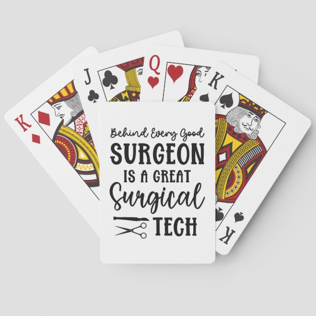 Surgical Tech | Surgical Technologist Appreciation Playing Cards (Back)