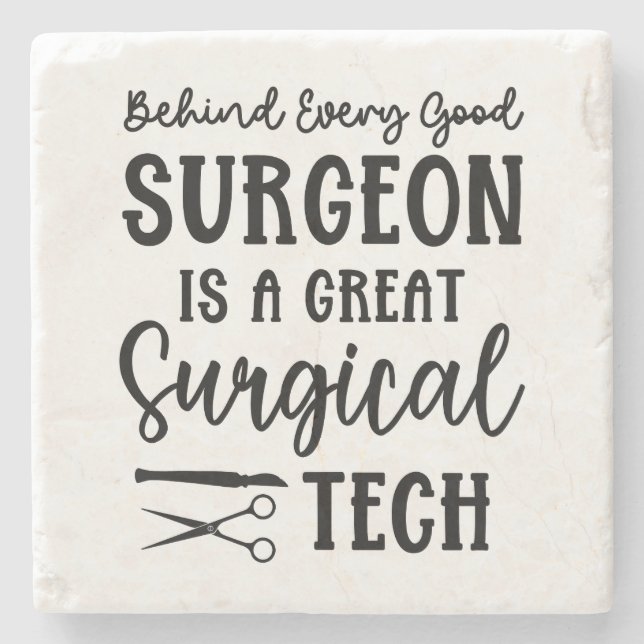 Surgical Tech | Surgical Technologist Appreciation Stone Coaster (Front)