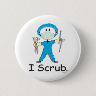 Surgical Technologist 6 Cm Round Badge