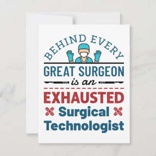 Surgical Technologist Surgical Tech Funny Saying Card