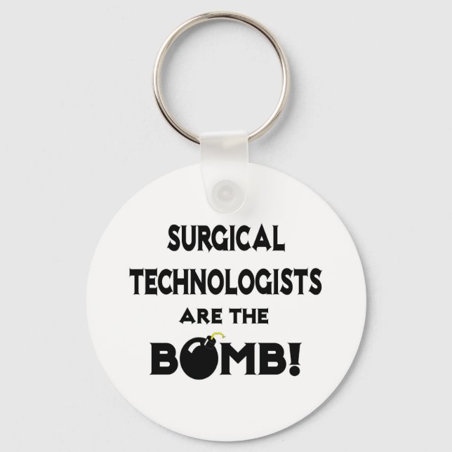 Surgical Technologists Are The Bomb! Key Ring (Front)