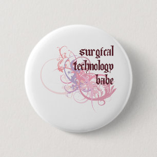 Surgical Technology Babe 6 Cm Round Badge