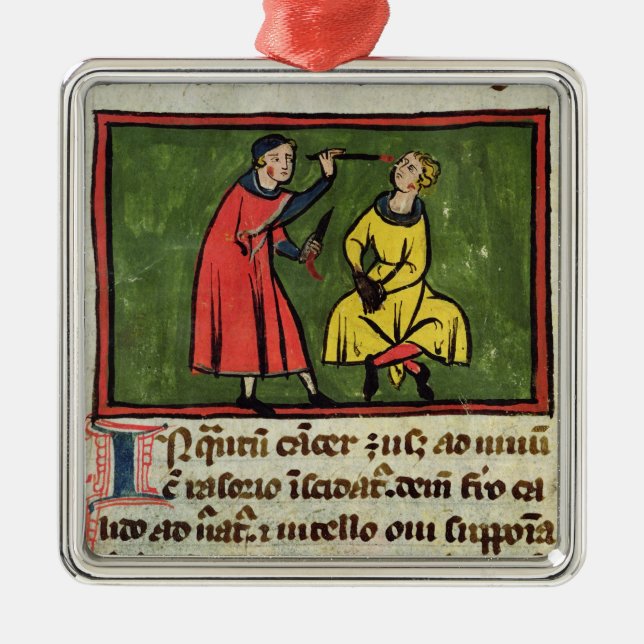 Surgical treatment, from an edition metal ornament (Front)