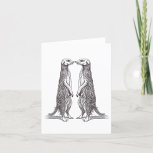 SURICATA LOVE. MEERKAT LOVE. THANK YOU CARD