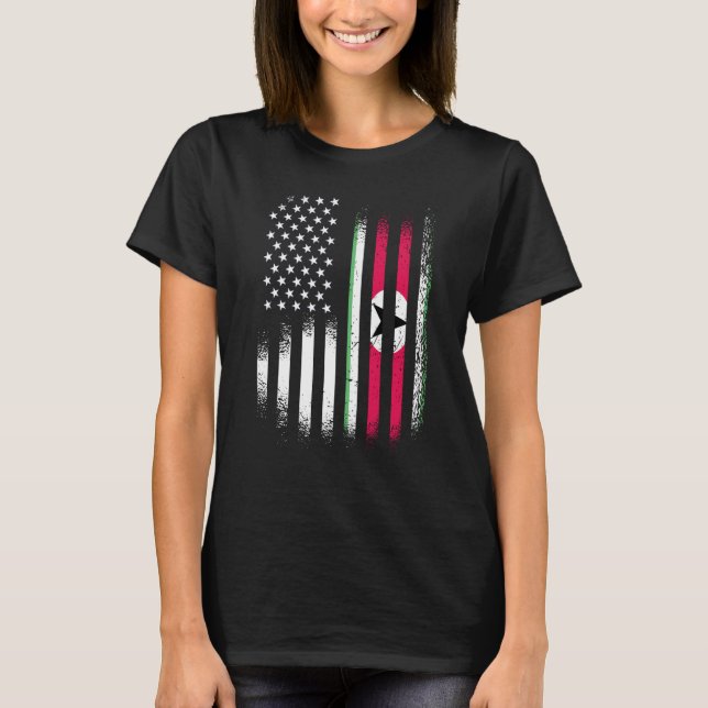Suriname American Patriot Grown Country USA Flags  T-Shirt (Front)