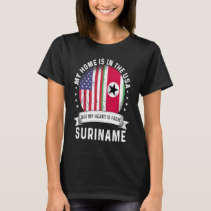 Suriname American Patriot Grown Proud Home USA Fla T-Shirt