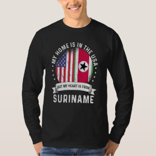 Suriname American Patriot Grown Proud Home USA Fla T-Shirt
