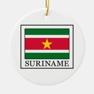 Suriname Ceramic Ornament