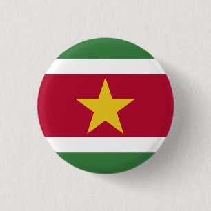 Suriname Flag 3 Cm Round Badge