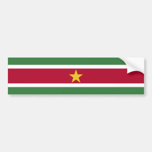 Suriname Flag Bumper Sticker