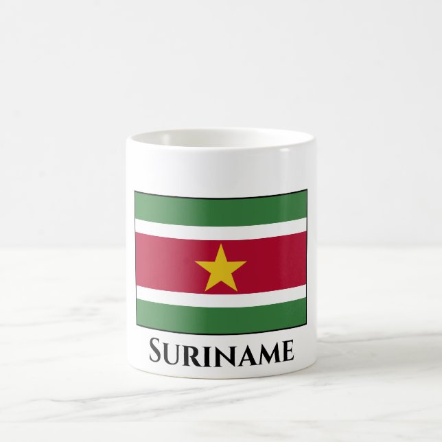 Suriname Flag Coffee Mug (Center)