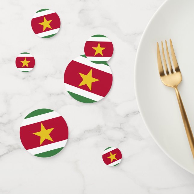 Suriname flag confetti (Group)