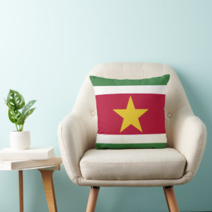 Suriname flag cushion