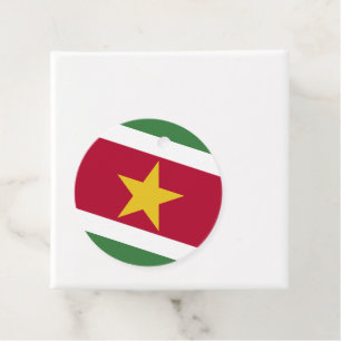 Suriname flag favour tags