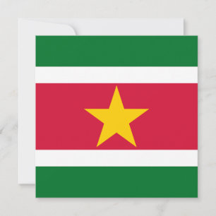 Suriname Flag Invitation