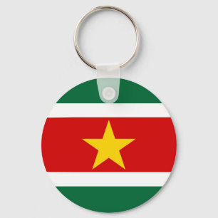 Suriname flag key ring