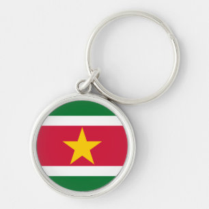 Suriname Flag Key Ring