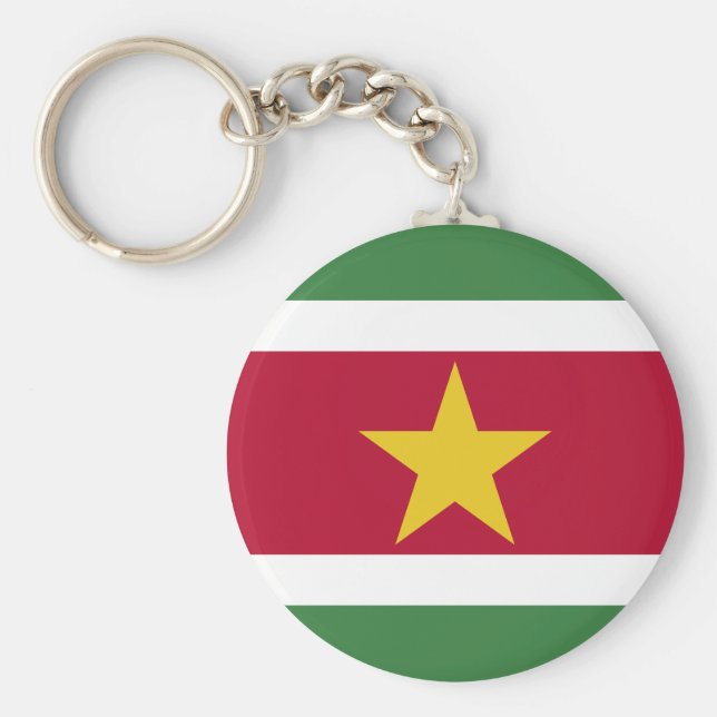 Suriname Flag Key Ring (Front)