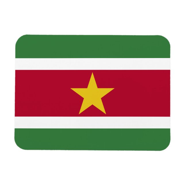 Suriname Flag Magnet (Horizontal)