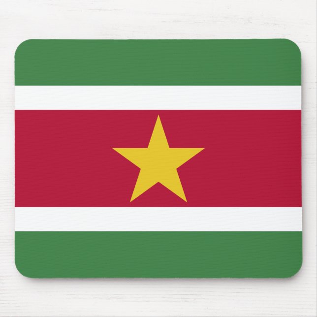 Suriname Flag Mouse Pad (Front)